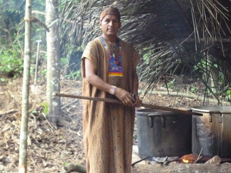 O ritual da Ayahuasca na Amazônia peruana com Amador