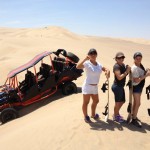 Sandboarding Sanddünen von Huacachina bei Ica Peru