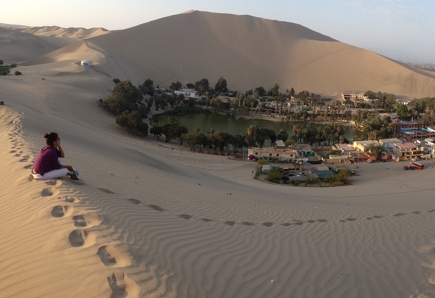 Die Oase Huacachina bei Ica